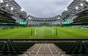 27 September 2022; A general view of the stadium before the UEFA Nations League B Group 1 match between Republic of Ireland and Armenia at Aviva Stadium in Dublin. Photo by Ramsey Cardy/Sportsfile