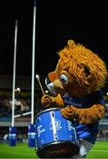 23 September 2022; Leinster mascot Leo the Lion during the United Rugby Championship match between Leinster and Benetton at the RDS Arena in Dublin. Photo by Brendan Moran/Sportsfile