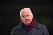 27 September 2022; Former Republic of Ireland international and current RTÉ analyst Liam Brady during the UEFA Nations League B Group 1 match between Republic of Ireland and Armenia at Aviva Stadium in Dublin. Photo by Eóin Noonan/Sportsfile