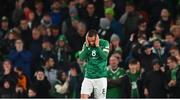 27 September 2022; Conor Hourihane of Republic of Ireland reacts to a missed opportunity on goal during the UEFA Nations League B Group 1 match between Republic of Ireland and Armenia at Aviva Stadium in Dublin. Photo by Ben McShane/Sportsfile