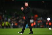 27 September 2022; Republic of Ireland manager Stephen Kenny after the UEFA Nations League B Group 1 match between Republic of Ireland and Armenia at Aviva Stadium in Dublin. Photo by Eóin Noonan/Sportsfile