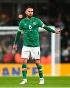 27 September 2022; Conor Hourihane of Republic of Ireland during the UEFA Nations League B Group 1 match between Republic of Ireland and Armenia at Aviva Stadium in Dublin. Photo by Eóin Noonan/Sportsfile