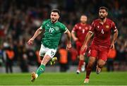 27 September 2022; Scott Hogan of Republic of Ireland during the UEFA Nations League B Group 1 match between Republic of Ireland and Armenia at Aviva Stadium in Dublin. Photo by Eóin Noonan/Sportsfile