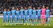 27 September 2022; Israel players before the UEFA European U21 Championship play-off second leg match between Israel and Republic of Ireland at Bloomfield Stadium in Tel Aviv, Israel. Photo by Seb Daly/Sportsfile