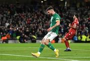 27 September 2022; Scott Hogan of Republic of Irelandreacts to a missed chance/ during UEFA Nations League B Group 1 match between Republic of Ireland and Armenia at Aviva Stadium in Dublin. Photo by Eóin Noonan/Sportsfile