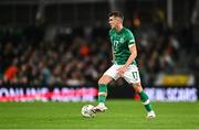 27 September 2022; Jason Knight of Republic of Ireland during UEFA Nations League B Group 1 match between Republic of Ireland and Armenia at Aviva Stadium in Dublin. Photo by Eóin Noonan/Sportsfile