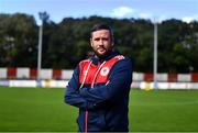 28 September 2022; Manager Tim Clancy stands for a portrait before a St Patrick's Athletic media conference at Richmond Park in Dublin. Photo by Ben McShane/Sportsfile