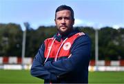 28 September 2022; Manager Tim Clancy stands for a portrait before a St Patrick's Athletic media conference at Richmond Park in Dublin. Photo by Ben McShane/Sportsfile