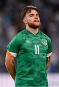 27 September 2022; Aaron Connolly of Republic of Ireland before the UEFA European U21 Championship play-off second leg match between Israel and Republic of Ireland at Bloomfield Stadium in Tel Aviv, Israel. Photo by Seb Daly/Sportsfile
