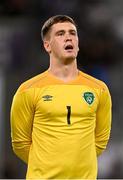 27 September 2022; Republic of Ireland goalkeeper Brian Maher before the UEFA European U21 Championship play-off second leg match between Israel and Republic of Ireland at Bloomfield Stadium in Tel Aviv, Israel. Photo by Seb Daly/Sportsfile