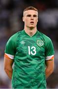 27 September 2022; Jake O'Brien of Republic of Ireland before the UEFA European U21 Championship play-off second leg match between Israel and Republic of Ireland at Bloomfield Stadium in Tel Aviv, Israel. Photo by Seb Daly/Sportsfile