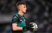 27 September 2022; Republic of Ireland goalkeeper Josh Keeley before the UEFA European U21 Championship play-off second leg match between Israel and Republic of Ireland at Bloomfield Stadium in Tel Aviv, Israel. Photo by Seb Daly/Sportsfile