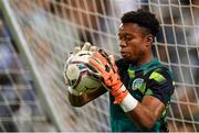 27 September 2022; Republic of Ireland goalkeeper David Odomosu before the UEFA European U21 Championship play-off second leg match between Israel and Republic of Ireland at Bloomfield Stadium in Tel Aviv, Israel. Photo by Seb Daly/Sportsfile