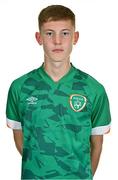 28 September 2022; Sam Steward during a Republic of Ireland U15 squad portrait session at Hilton Hotel in Dublin. Photo by Ben McShane/Sportsfile