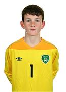 28 September 2022; Luke Cullen during a Republic of Ireland U15 squad portrait session at Hilton Hotel in Dublin. Photo by Ben McShane/Sportsfile