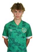 28 September 2022; Grady McDonnell during a Republic of Ireland U15 squad portrait session at Hilton Hotel in Dublin. Photo by Ben McShane/Sportsfile