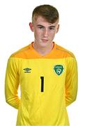 28 September 2022; Alex Noonan during a Republic of Ireland U15 squad portrait session at Hilton Hotel in Dublin. Photo by Ben McShane/Sportsfile