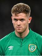 27 September 2022; Nathan Collins of Republic of Ireland before the UEFA Nations League B Group 1 match between Republic of Ireland and Armenia at Aviva Stadium in Dublin. Photo by Ramsey Cardy/Sportsfile