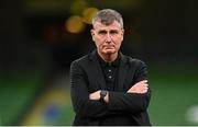 27 September 2022; Republic of Ireland manager Stephen Kenny before the UEFA Nations League B Group 1 match between Republic of Ireland and Armenia at Aviva Stadium in Dublin. Photo by Ramsey Cardy/Sportsfile