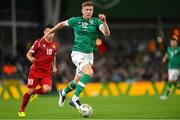 27 September 2022; Nathan Collins of Republic of Ireland during the UEFA Nations League B Group 1 match between Republic of Ireland and Armenia at Aviva Stadium in Dublin. Photo by Ramsey Cardy/Sportsfile