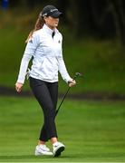 22 September 2022; Annabel Dimmock of England during round one of the KPMG Women's Irish Open Golf Championship at Dromoland Castle in Clare. Photo by Brendan Moran/Sportsfile