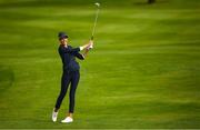 22 September 2022; Meghan MacLaren of England during round one of the KPMG Women's Irish Open Golf Championship at Dromoland Castle in Clare. Photo by Brendan Moran/Sportsfile