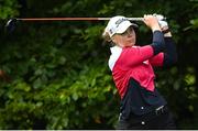 22 September 2022; Jessica Karlsson of Sweden during round one of the KPMG Women's Irish Open Golf Championship at Dromoland Castle in Clare. Photo by Brendan Moran/Sportsfile