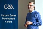 29 September 2022; Today the GAA launched the new GAA standards of synthetic pitches at the GAA National Games Development Centre in Abbotstown, Dublin. Pictured at the launch is Technical Director of the European Synthetic Turf Council Alastair Cox. Photo by Ben McShane/Sportsfile