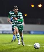 26 September 2022; Dylan Watts of Shamrock Rovers during the SSE Airtricity League Premier Division match between Shamrock Rovers and UCD at Tallaght Stadium in Dublin. Photo by Ben McShane/Sportsfile