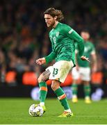 27 September 2022; Jeff Hendrick of Republic of Ireland during the UEFA Nations League B Group 1 match between Republic of Ireland and Armenia at Aviva Stadium in Dublin. Photo by Ben McShane/Sportsfile