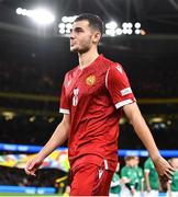 27 September 2022; Eduard Spertsyan of Armenia before the UEFA Nations League B Group 1 match between Republic of Ireland and Armenia at Aviva Stadium in Dublin. Photo by Ben McShane/Sportsfile