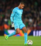 27 September 2022; Republic of Ireland goalkeeper Gavin Bazunu during the UEFA Nations League B Group 1 match between Republic of Ireland and Armenia at Aviva Stadium in Dublin. Photo by Ben McShane/Sportsfile