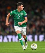 27 September 2022; John Egan of Republic of Ireland during the UEFA Nations League B Group 1 match between Republic of Ireland and Armenia at Aviva Stadium in Dublin. Photo by Ben McShane/Sportsfile