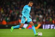 27 September 2022; Republic of Ireland goalkeeper Gavin Bazunu during the UEFA Nations League B Group 1 match between Republic of Ireland and Armenia at Aviva Stadium in Dublin. Photo by Ben McShane/Sportsfile