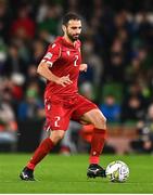 27 September 2022; Andre Calisir of Armenia during the UEFA Nations League B Group 1 match between Republic of Ireland and Armenia at Aviva Stadium in Dublin. Photo by Ben McShane/Sportsfile