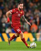 27 September 2022; Tigran Barseghyan of Armenia during the UEFA Nations League B Group 1 match between Republic of Ireland and Armenia at Aviva Stadium in Dublin. Photo by Ben McShane/Sportsfile