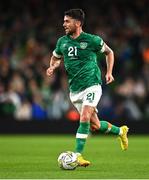 27 September 2022; Robbie Brady of Republic of Ireland during the UEFA Nations League B Group 1 match between Republic of Ireland and Armenia at Aviva Stadium in Dublin. Photo by Ben McShane/Sportsfile