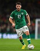 27 September 2022; Robbie Brady of Republic of Ireland during the UEFA Nations League B Group 1 match between Republic of Ireland and Armenia at Aviva Stadium in Dublin. Photo by Ben McShane/Sportsfile