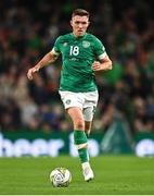 27 September 2022; Dara O'Shea of Republic of Ireland during the UEFA Nations League B Group 1 match between Republic of Ireland and Armenia at Aviva Stadium in Dublin. Photo by Ben McShane/Sportsfile