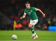 27 September 2022; Jason Knight of Republic of Ireland during the UEFA Nations League B Group 1 match between Republic of Ireland and Armenia at Aviva Stadium in Dublin. Photo by Ben McShane/Sportsfile