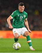 27 September 2022; Jason Knight of Republic of Ireland during the UEFA Nations League B Group 1 match between Republic of Ireland and Armenia at Aviva Stadium in Dublin. Photo by Ben McShane/Sportsfile