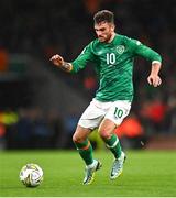 27 September 2022; Troy Parrott of Republic of Ireland during the UEFA Nations League B Group 1 match between Republic of Ireland and Armenia at Aviva Stadium in Dublin. Photo by Ben McShane/Sportsfile