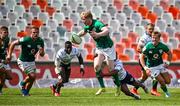 30 September 2022; Jamie Osborne of Emerging Ireland makes a break during the Toyota Challenge match between Windhoek Draught Griquas and Emerging Ireland at Toyota Stadium in Bloemfontein, South Africa. Photo by Johan Pretorius/Sportsfile