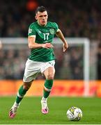 27 September 2022; Jason Knight of Republic of Ireland during the UEFA Nations League B Group 1 match between Republic of Ireland and Armenia at Aviva Stadium in Dublin. Photo by Ben McShane/Sportsfile