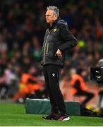 27 September 2022; Armenia manager Joaquín Caparrós during the UEFA Nations League B Group 1 match between Republic of Ireland and Armenia at Aviva Stadium in Dublin. Photo by Ben McShane/Sportsfile