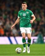 27 September 2022; Dara O'Shea of Republic of Ireland during the UEFA Nations League B Group 1 match between Republic of Ireland and Armenia at Aviva Stadium in Dublin. Photo by Ben McShane/Sportsfile