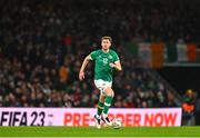 27 September 2022; Nathan Collins of Republic of Ireland during the UEFA Nations League B Group 1 match between Republic of Ireland and Armenia at Aviva Stadium in Dublin. Photo by Ben McShane/Sportsfile