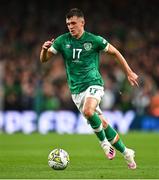 27 September 2022; Jason Knight of Republic of Ireland during the UEFA Nations League B Group 1 match between Republic of Ireland and Armenia at Aviva Stadium in Dublin. Photo by Ben McShane/Sportsfile