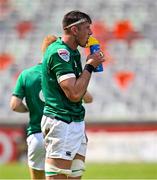 30 September 2022; Thomas Ahern of Emerging Ireland during a water break in the Toyota Challenge match between Windhoek Draught Griquas and Emerging Ireland at Toyota Stadium in Bloemfontein, South Africa. Photo by Johan Pretorius/Sportsfile