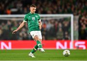 27 September 2022; Dara O'Shea of Republic of Ireland during the UEFA Nations League B Group 1 match between Republic of Ireland and Armenia at Aviva Stadium in Dublin. Photo by Ben McShane/Sportsfile